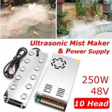 Ultrasonic Mist Maker 10 Head Fogger Water Fountain Air Humidifier Device   232880177683